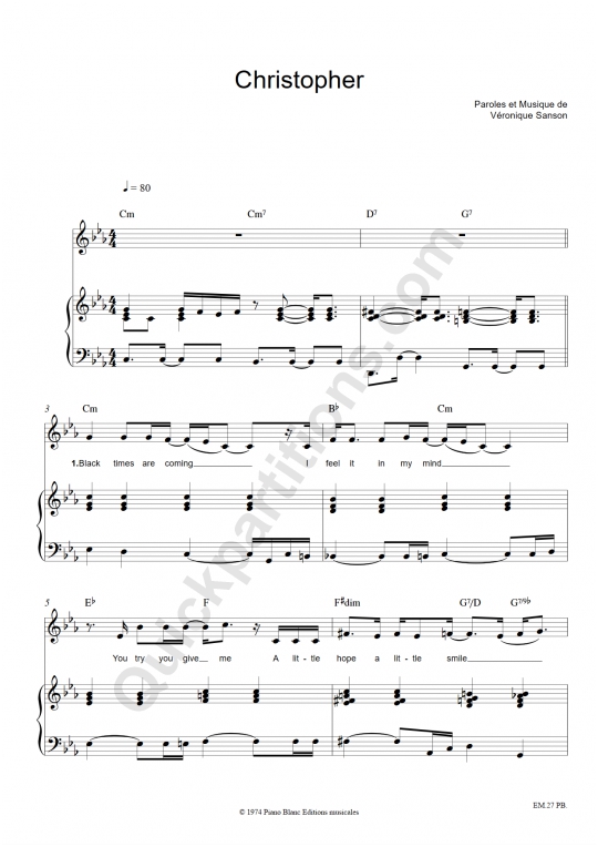 Partition Piano Gratuite Veronique Sanson Amoureusel [VERIFIED] 2195
