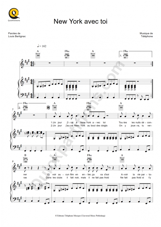 Partition piano avec note ecrite