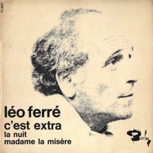 Partition piano C'est extra de Léo Ferré