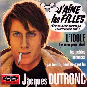 Partition piano J'aime les filles de Jacques Dutronc