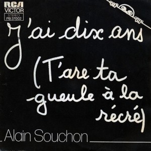 Partition piano J'ai dix ans de Alain Souchon