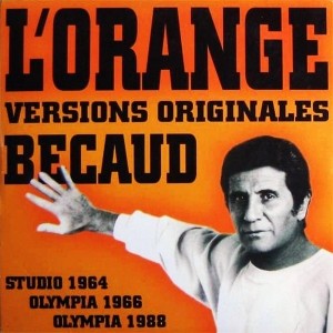 pochette - L'orange - Gilbert Bécaud