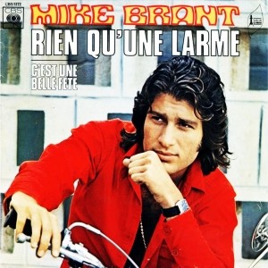 Partition piano Rien qu'une larme de Mike Brant