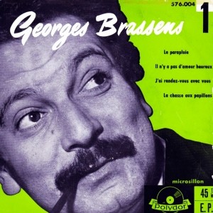 pochette - Le parapluie - Georges Brassens