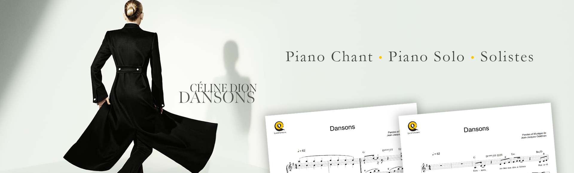 Partition piano solo Dansons de Céline Dion