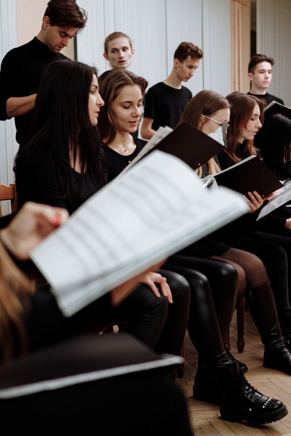 Choristes qui chantent