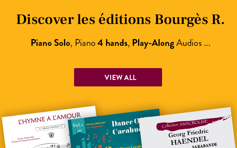 partitions des editions bourges r.