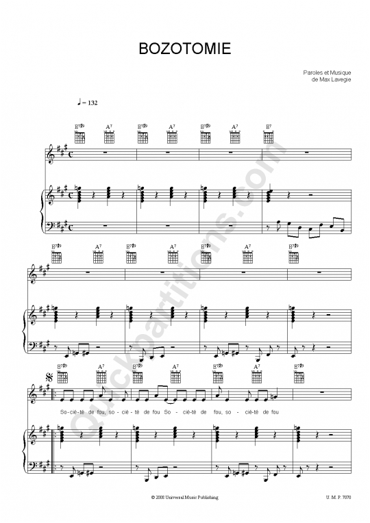 Partition piano Bozotomie - Carmen Maria Vega