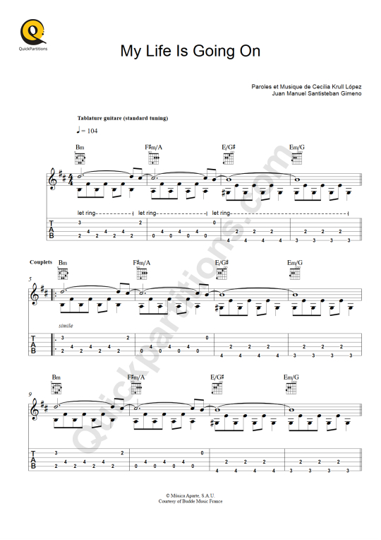 300 Tablatures de guitare (PDF) chanson française - Maxitabs