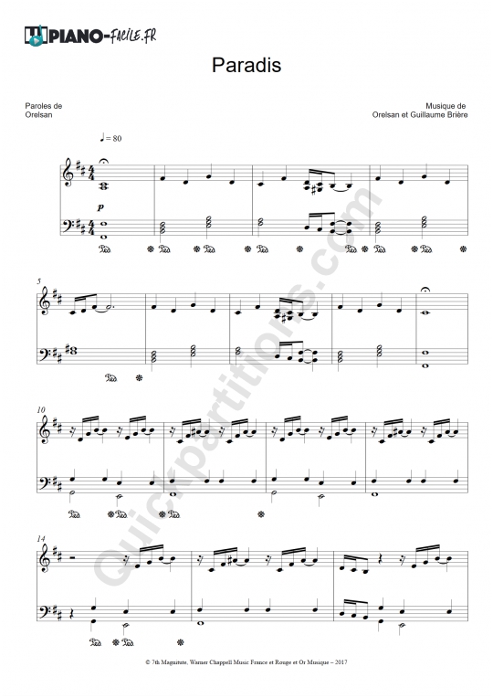 Paradis Course Material - Piano-Facile