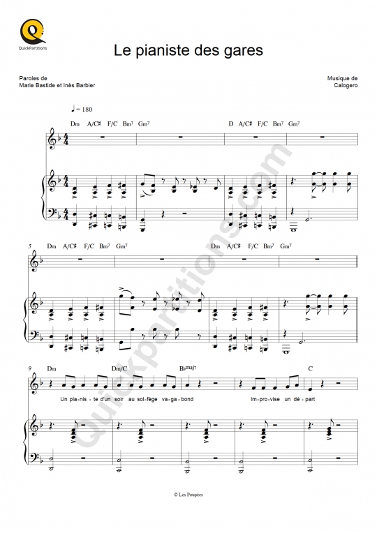 Le pianiste des gares Piano Sheet Music - Maëlle