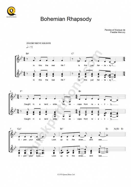 Parole En Francais De Bohemian Rhapsody Parole De Bohemian Rhapsody En Francais - Communauté MCMS