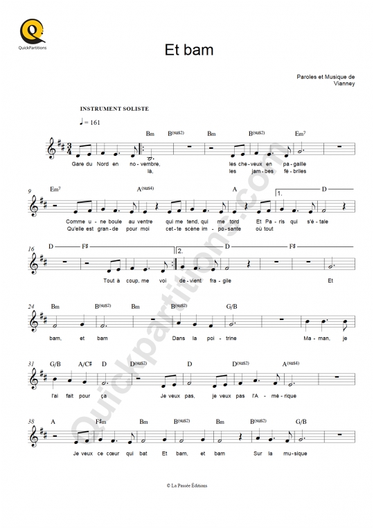 Et Bam - Mentissa Sheet music for Piano (Solo) Easy