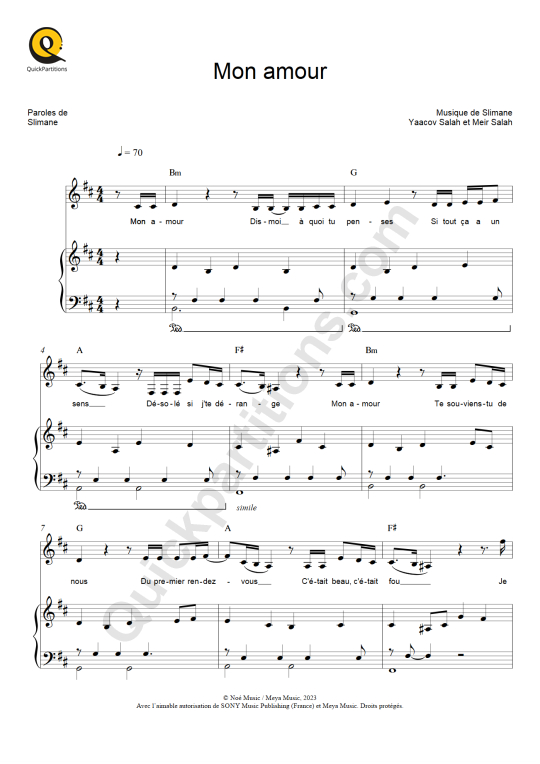 Et Bam - Mentissa Sheet music for Piano (Solo) Easy