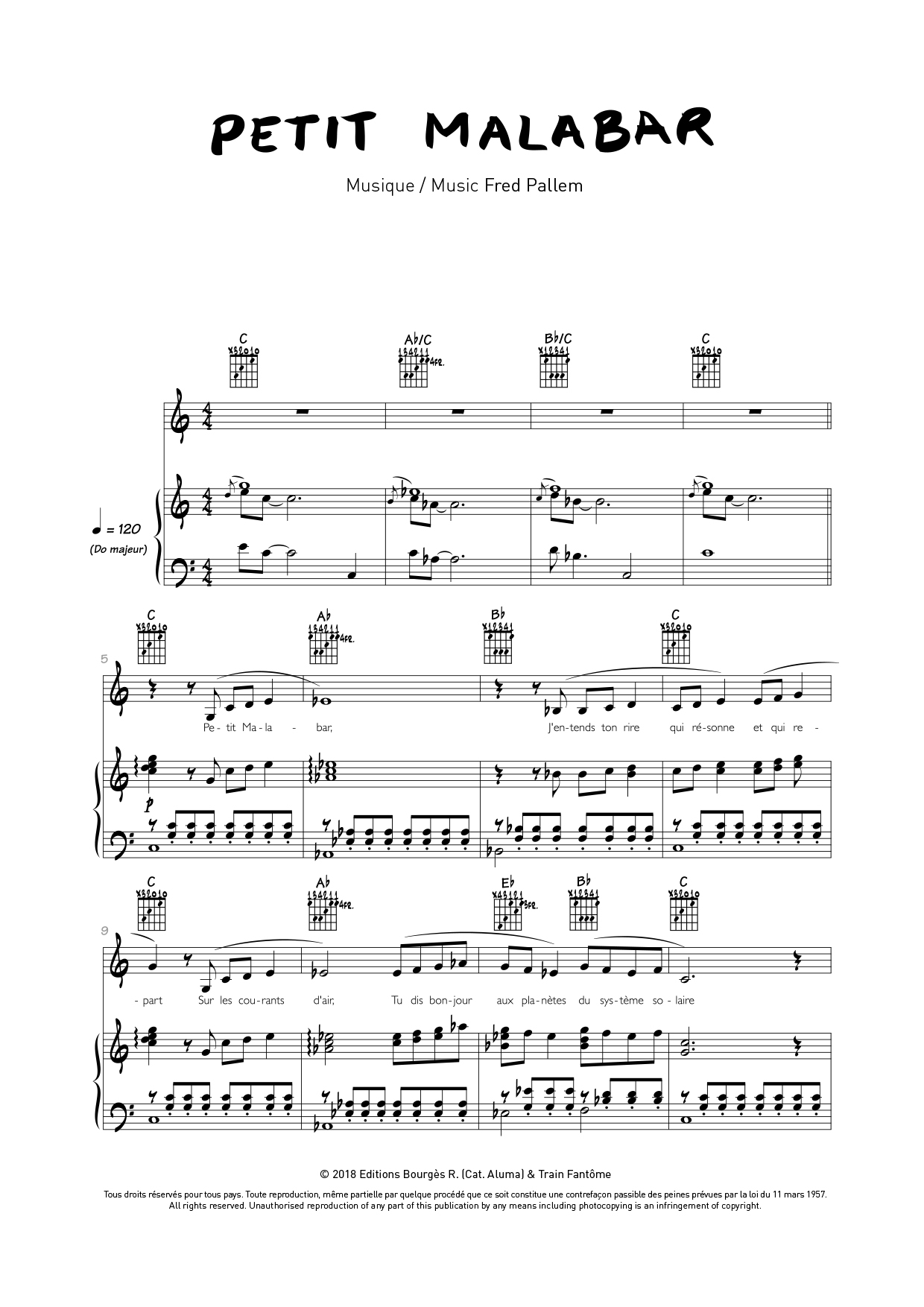 Petit malabar Piano Sheet Music from Alice Bertram
