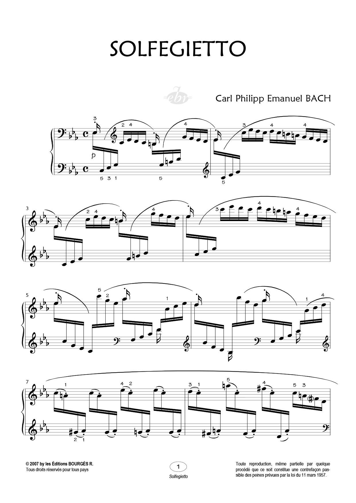 Partition piano Solfegieto de Editions Bourgès R.