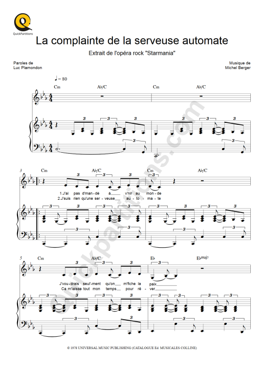 Partition, tablature et accords de la complainte de mandrin